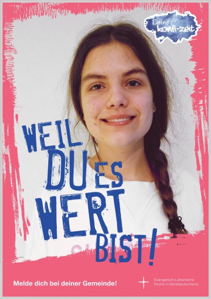 Plakat Weil Du es wert bist!