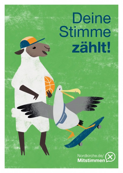 KGR Postkarte Schaf, 10er Bündel