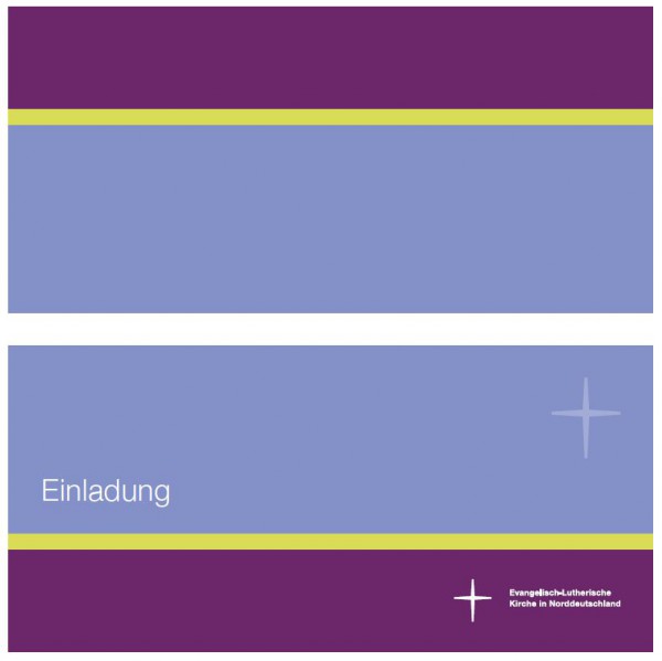 Einladungskarte im Nordkirchen-Design - Querformat