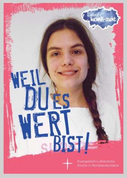 Postkarte Weil Du es wert bist!